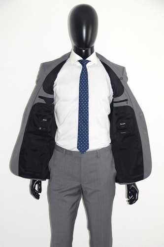 HUGO BOSS Anzug, Mod. Jets4/Lenon1, Gr. 48 / US 38R, Regular Fit, Medium Grey - Picture 3 of 11