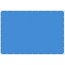 7-12ft Shade Cloth Sun Shade Sail Canopy Awning Cover Patio Garden Pergola Blue