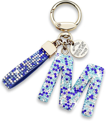 Initial Letter Keychain Gift for Women Girls Cute keyring for Backpack