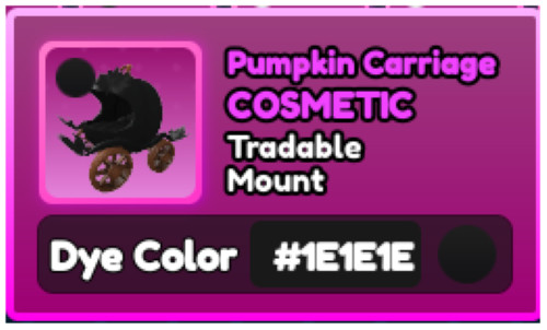 World Zero WZ - 5 PACK - PUMPKIN CARRIAGE