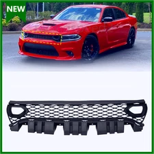 For 2015-2023 Dodge Charger SRT SXT Front Upper Mesh Bumper Hood Grille w/Bezels