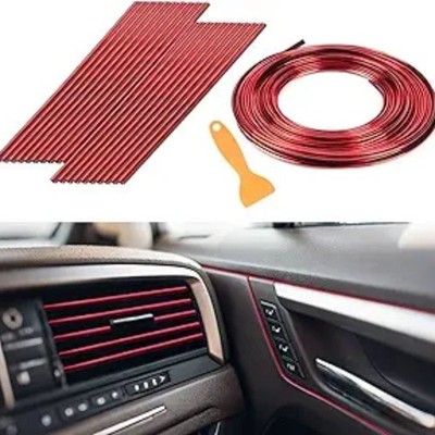 20PCS Air Conditioner Decoration Strip and 33Ft Car Interior Trim with Installin