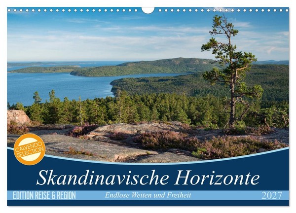 "Calendar 2027 · US Version · Scandinavian Horizons (Wall Calendar 2027 17\" × 12\""-image
