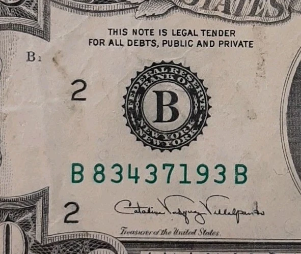 1988-A ANDREW JACKSON TWENTY DOLLAR BILL NEW YORK NEW YORK 83437193 - Image 2 of 4