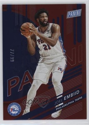 2024 Panini National Convention Red 77/99 Joel Embiid #25 0v2h