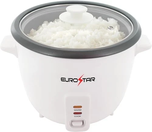 EUROSTAR RC616 16-Cup Rice Cooker, White