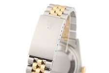 Rolex Datejust Black Dial 18K Gold & SS 2Tone Jubilee Watch 16013 5