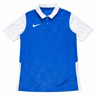 Nike Trophy IV Kinder Polo Shirt Blau Gr. XS 122-128 Dri-FIT Fußball