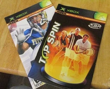 X-BOX LIMITED EDITION Game - NCAA FOOTBALL 2005 / TOP SPIN Combo - VGUC!