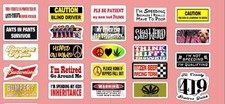 1:10 Scale RC Bumper Stickers Compatible with Trucks, Cars, and Crawlers Set 2