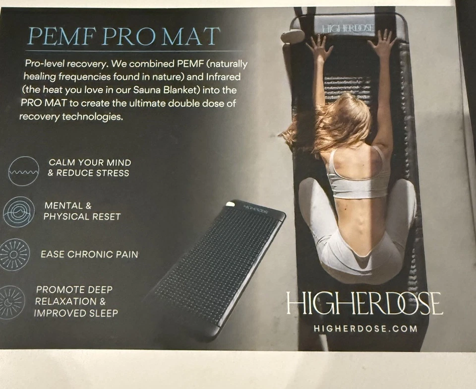 Tapete de corpo inteiro infravermelho HigherDOSE PEMF para recarga e recuperação - Imagem 4 de 4