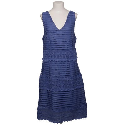 Leslie, Kleid, Größe: 2XL, Rose, Blau, Polyester, Streifen, Spitze, Damen #aVE