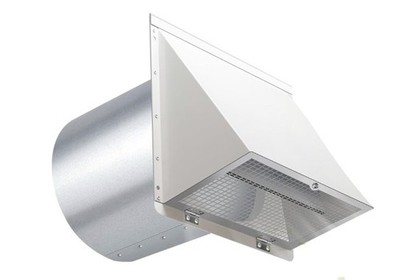 6 Inch Hooded Wall Vent with Screen and Damper,6 Inch Exhaust Vent Cover Cap for