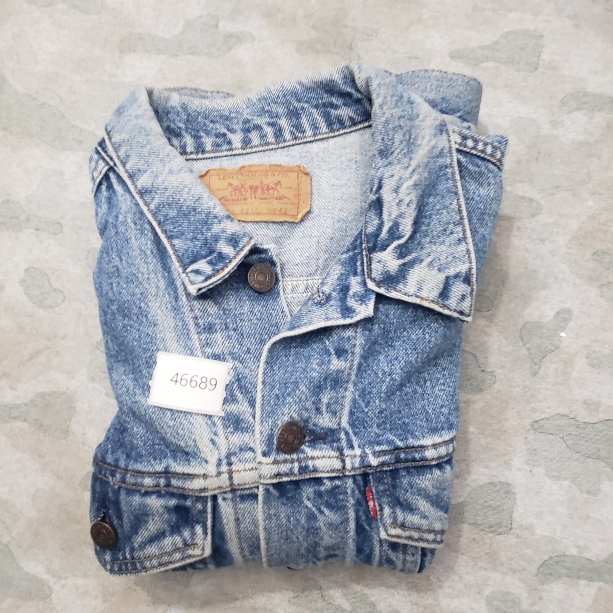 Vintage Levis Trucker Jacket Men 42 Blue Type 3 Made In USA Denim