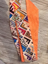 Fendi Scarf Colorful F Logo SeeDescription Used Very Good Condition