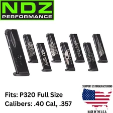 Sig Sauer P320 Full Size Magazine .40/.357 10Rd Laser Engraved Choose Design