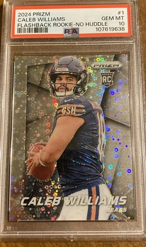 2024 PANINI PRIZM FLASHBACK NO HUDDLE #1 CALEB WILLIAMS ROOKIE PSA 10 GEM MINT
