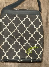 JJ Cole Double Bottle Cooler Tote Bag Gray