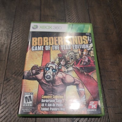 Borderlands Game of the Year Edition Xbox 360 Video Game RPG Shooter CIB 2 Disc