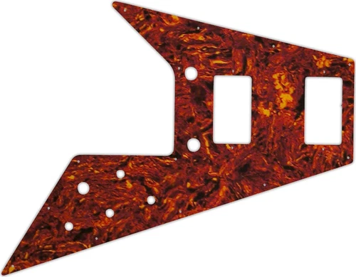WD Custom Pickguard For Gibson 1989-2018 Flying V '67 Reissue #05W Tortoise S...