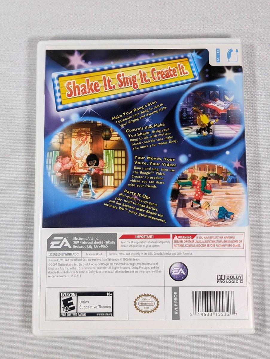Boogie - Nintendo Wii, WiiU - Game Complete - With Manual
