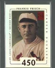 2002 TOPPS TRIBUTE FRANKIE FRISCH CARDINALS RED REFRACTOR PARALLEL RARE SP 16/37