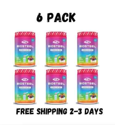 6 PACK BioSteel Zero Sugar Hydration Mix/choose your flavor/45 Servings  11 Oz