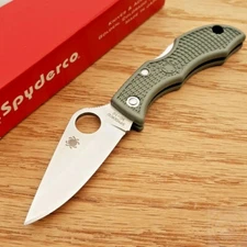 Spyderco Ladybug 3 Lockback Folding Knife 1.88" VG-10 Steel Blade FRN Handle