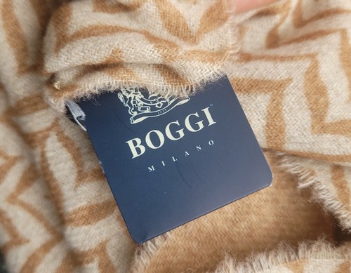 Boggi Milano stola Sciarpa grande uomo man scarf minimal nuova lana e cashmere - Foto 6 di 6