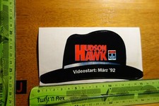 Vintage Sticker Movie Video Cinema TV HUDSON HAWK Columbia Pictures 1992