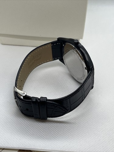 Michael Kors Slim Runway MK8607 Men's Black Leather Strap Analog Dial Watch JMB4 - Picture 9 of 12
