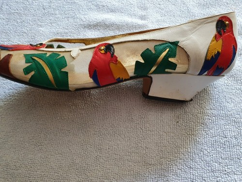 EXQUISITE DAMENSCHUHE; GR. 39; PAPAGEI; EXCLUSIVE SCHUHE