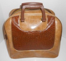 Too Cool Vintage 60's MCM Faux Alligator Leather Bowling Bag - Excellent