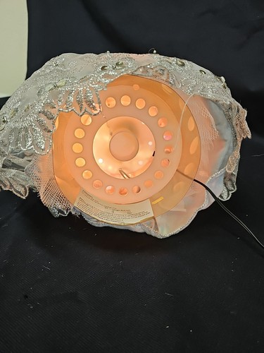 Vntg Tested & Working Fiber Optic Angel 12” Tree Table Topper Boxed RARE Beauty! - Picture 13 of 18