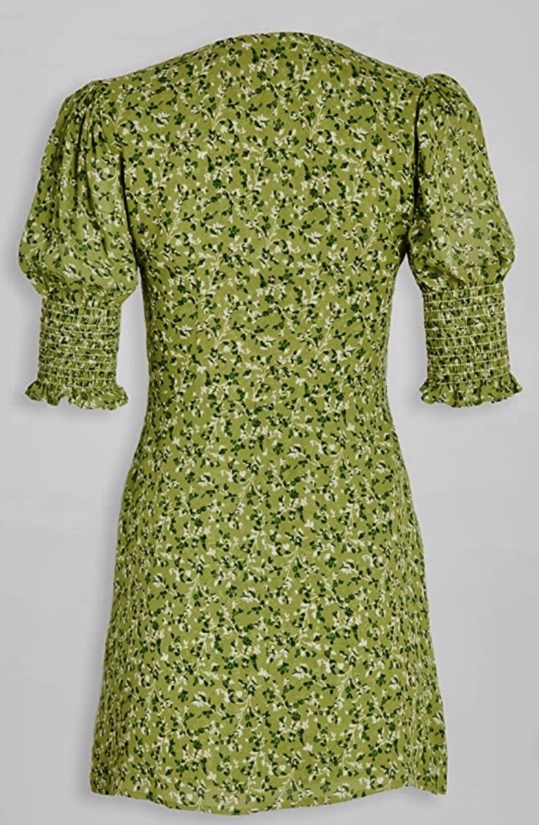 knee length dresses for ladies Blue and Yellow Ditsy Floral Benita Mini Dress