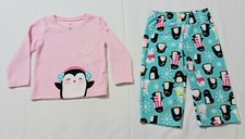 Carter's 2-Piece Fleece Penguin Pajama Set Multicolor Size 2T