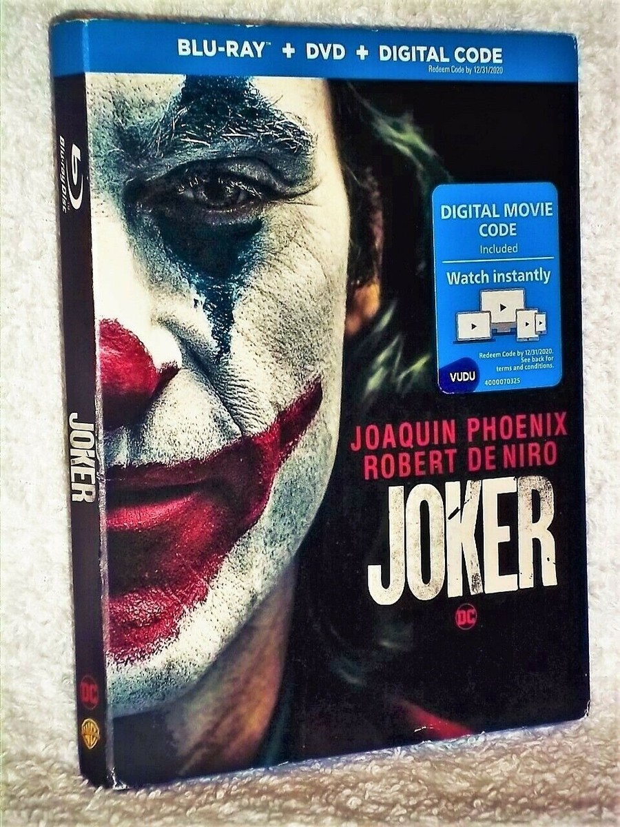 Joker (Blu-ray/DVD, 2020) NEW Joaquin Phoenix Robert De Niro Zazie