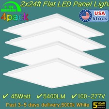 LED Panel Light 2x2Ft Drop Ceiling Flat Panel Recessed Troffer Fixture 4Pack