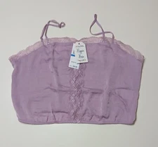 Women's Juniors' HIPPIE  ROSE Lilac Moon Satiny Cami  Size- X-Large/NWT