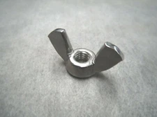 6mm Metric M6x1.00 Wing Nut - Stainless Steel - One Piece - Ships Fast!