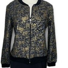 Zoe By Michael Phillips Gold Black Jacket Women's Size S