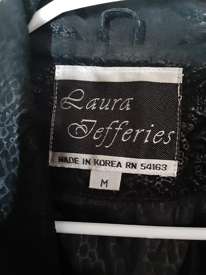 Laura Jefferies Genuine Leather Woman's Jacket Size MEDIUM, Vintage - Image 4 of 4