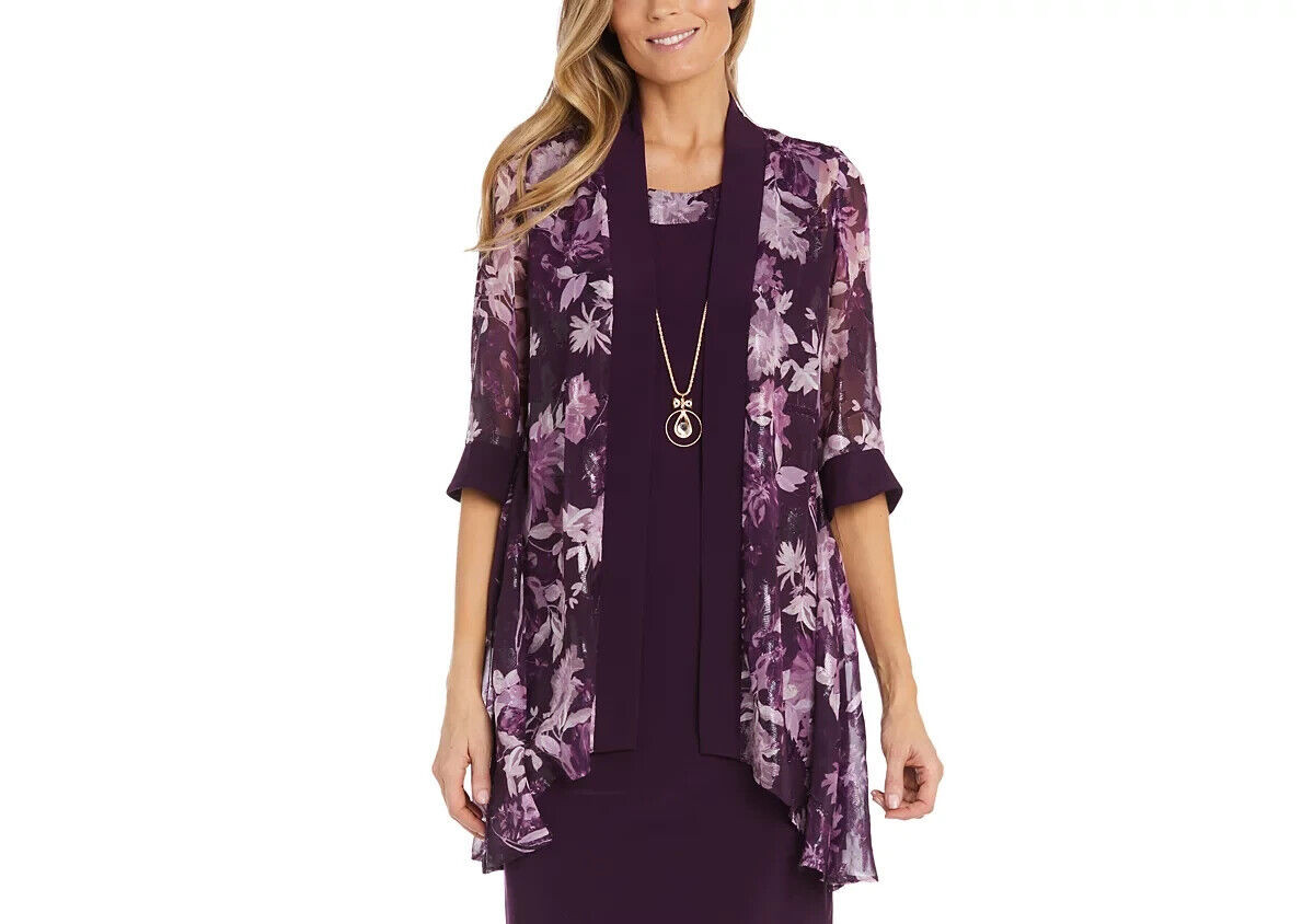 Куртка R & M Richards с цветочным принтом, размер 12 # 1A, НОВИНКА 2030 года