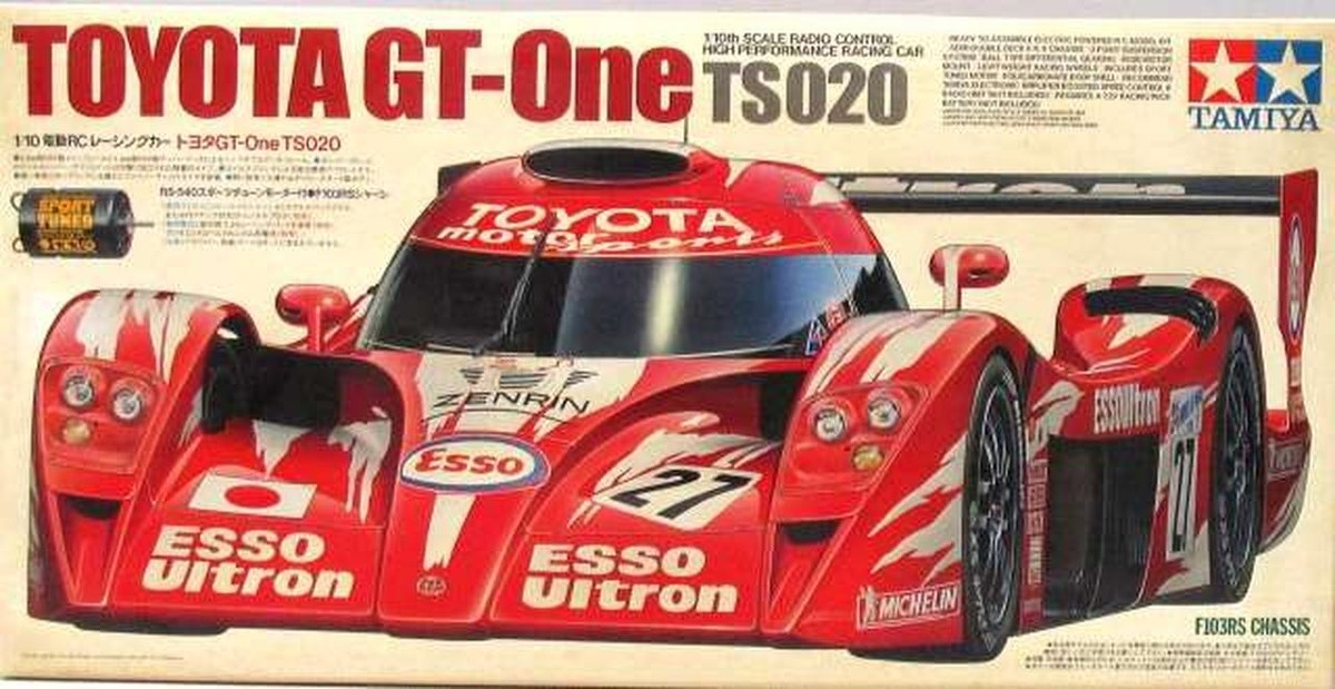 Tamiya 1/10 Toyota GT-One TS020 1998 F103RS Chassis Assembly Tamiya 1/10 Toyota GT-One TS020 1998 F103RS Chassis Assembly