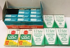 Vintage Box of Amaco White Dustless Chalk Binney & Smith Prang 204 Pcs. Total
