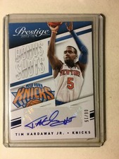 Tim Hardaway Jr AUTO #/15 Prestige Bonus Shots Blue 2014-15 Autograph SP Panini