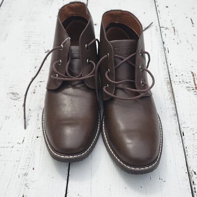 Guess Chukka Style Brown Lace Up Boots Mens Size 7.5 / 40 / 6.5 NEW Guess Chukka Style Lace Up Boots Mens Size 9.5 Brown | eBay main image 4