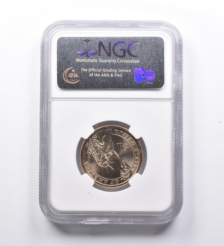 Mint Error MS64 (2007) George Washington Dollar Missing Edge Lettering NGC *9645 - Picture 2 of 3