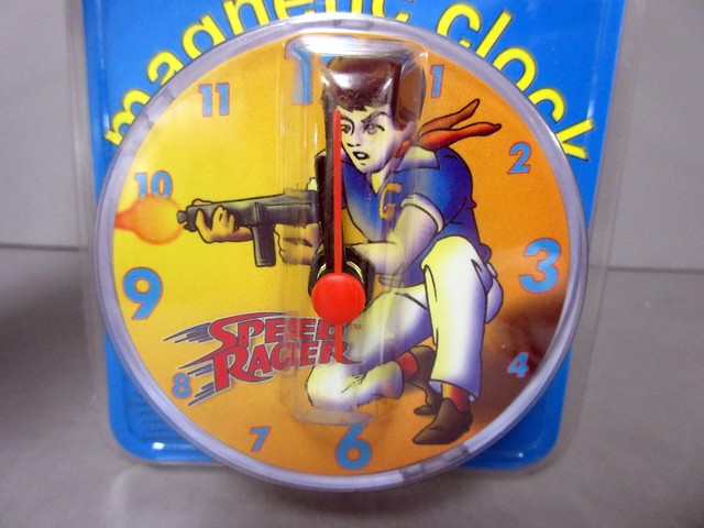Clocks New Speed Racer Mach Gogogo Magnetic Clock Magnet Clocks Modern 1970 Now
