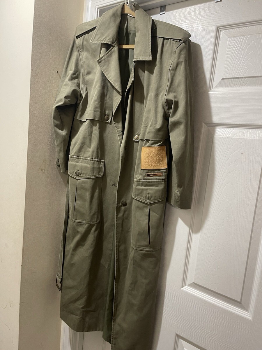 ジャケット・アウター Tomorrow Land Wool Trench Coat Size: 48 US Trench Coat Lined AG44 Army Military Issued Long Wool